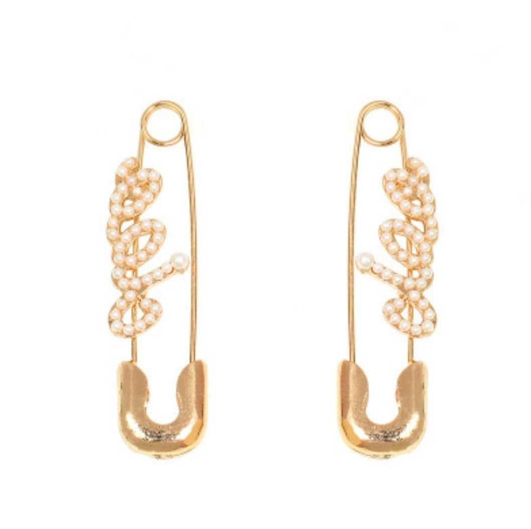 Boucles D'oreilles PIN avec Strass et motif CIAO