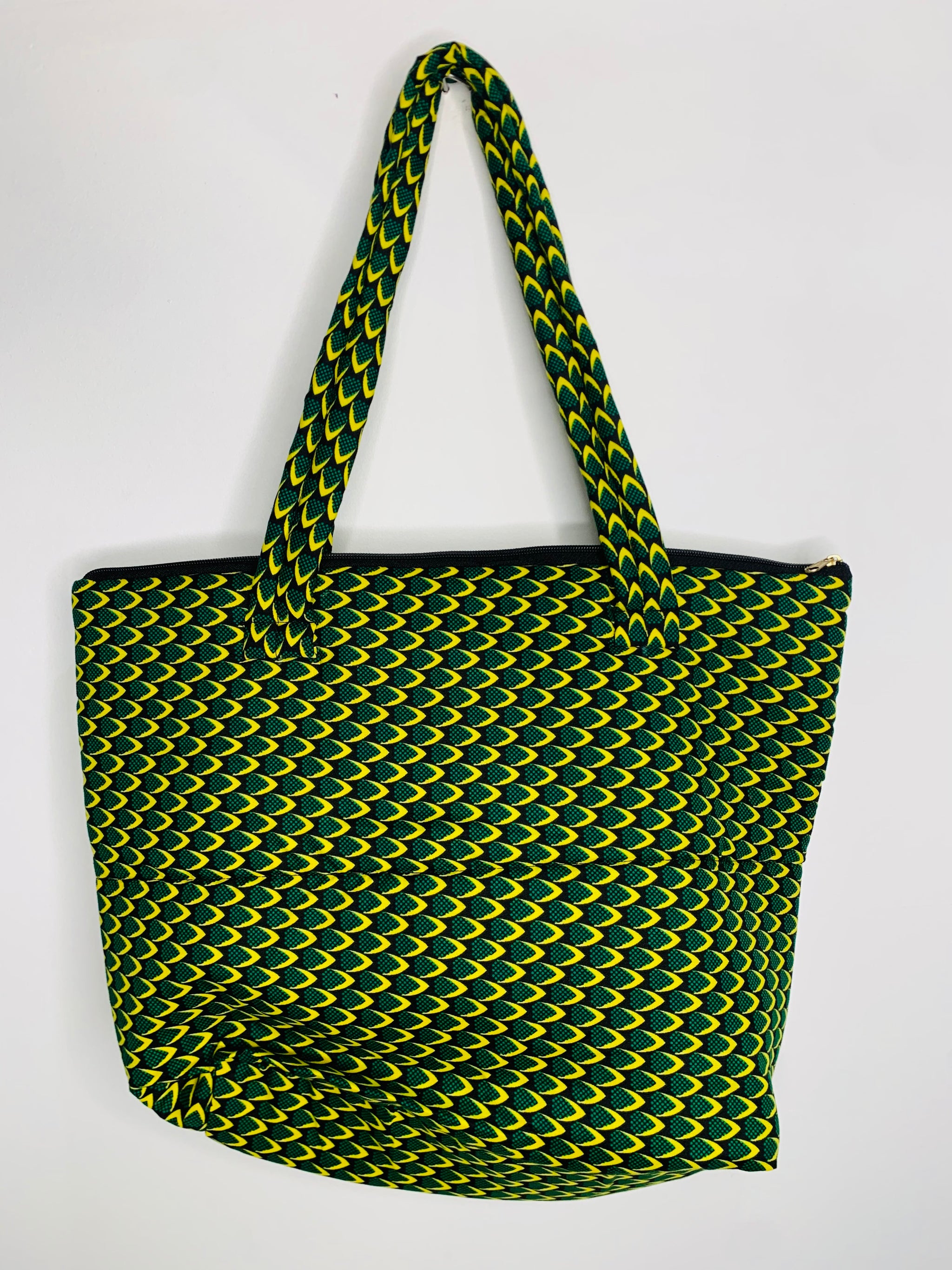 Sac à Main Femme En Tissu Wax Africain - Multicolore - Porté épaule - Neuf Sans étiquettes