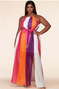 Robe maxi multicolores 