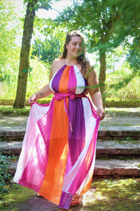 Robe maxi multicolores 