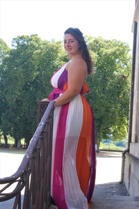 Robe maxi multicolores 