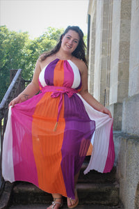 Robe maxi multicolores 