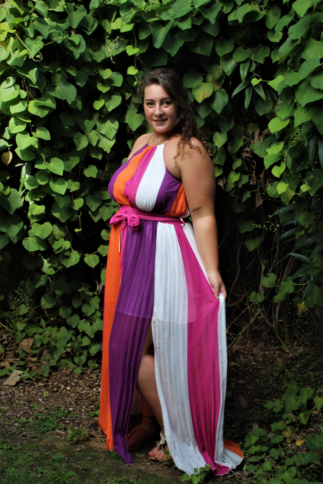 Robe maxi multicolores 