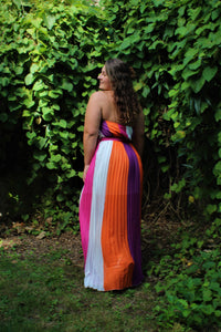 Robe maxi multicolores 