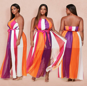 Robe maxi multicolores 